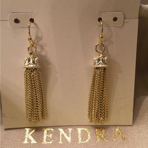 Kendra Scott - Gold Tassel Earrings - NEW